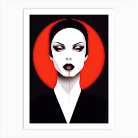 Vampire woman Art Print