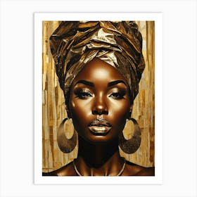 Gold Turban Art Print