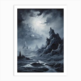Dark Fantasy Landscape 1 Art Print