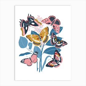 Garden Butterflies Art Print