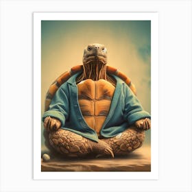Meditating Turtle 1 Art Print