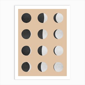 Minimalist geometric shapes 2 Art Print