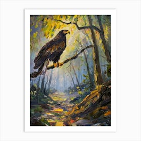 Eagle In The Forest Art Print