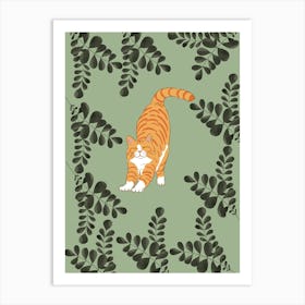 Orange Tabby Cat Art Print