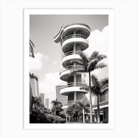 Singapore, Singapore, Black And White Old Photo 4 Art Print