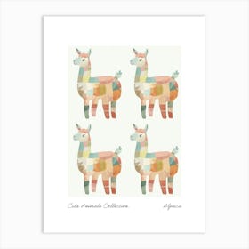 Cute Animals Collection Alpaca 1 Art Print