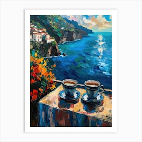 Amalfi Coast Espresso Made In Italy 4 Art Print