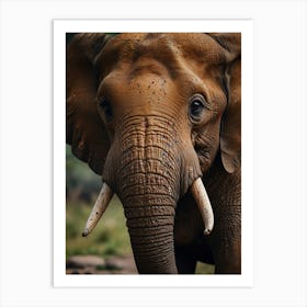 Elephant In The Wild 1 Art Print