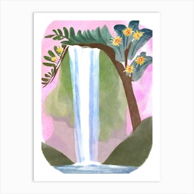 Hawaiian Waterfall Art Print