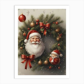 Christmas Santa 1 Art Print