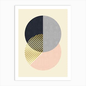 Minimalist geometric shapes 4 Art Print