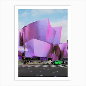 Concert Hall Building In Downtown Los Angeles California Art Print