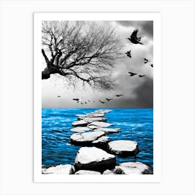 Stepping Stones Art Print