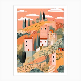 Tuscany 2, Italy Illustration Art Print