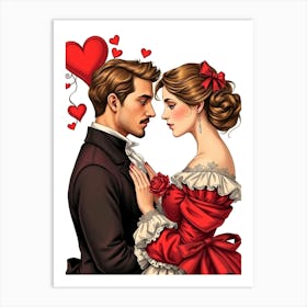 Valentine'S Day - Elegant Lovers Affiche