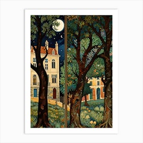 William Morris Night In The Woods 16 Art Print