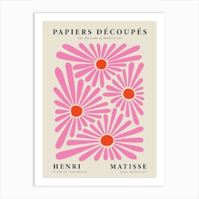 Matisse Inspired Pink Botanical Art Art Print