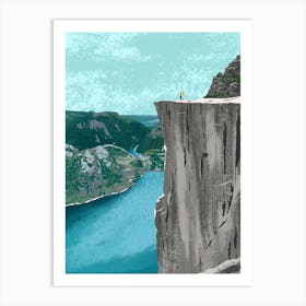 Pulpit Rock Preikestolen Norway Art Print