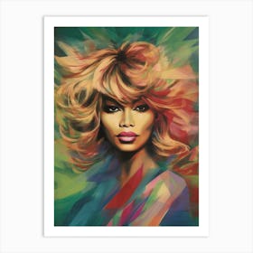 Tina Turner Abstract Painting 5 Art Print