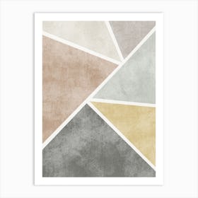 Abstract Triangles Art Print