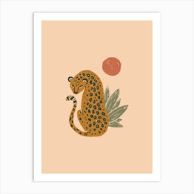 Sunny Leopard Art Print