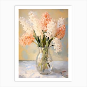 Hyacinth Flower Still Life Painting 4 Dreamy Art Print