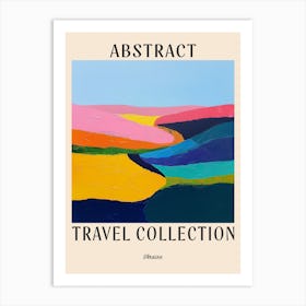 Abstract Travel Collection Poster Ukraine 2 Art Print