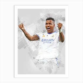 Rodrygo Real Madrid Art Print