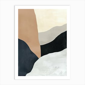 Neutral Flow Minimalist Style Art Print