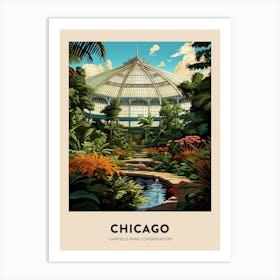 Garfield Park Conservatory 8 Chicago Travel Poster Art Print