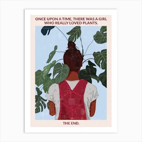 Plant Girl 2 Art Print