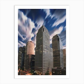 Skyline At Dusk Art Print