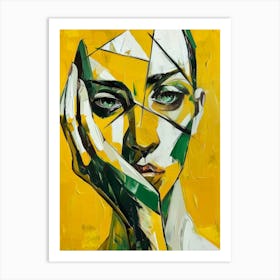 Abstract Portrait Of A Woman 102 Art Print