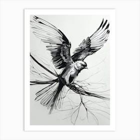 Bird In Flight Bird Wall Art Art Print