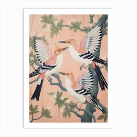 Vintage Japanese Inspired Bird Print Hoopoe 1 Art Print