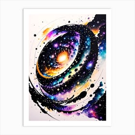 Galaxy Painting Art Print