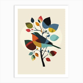 Bird On A Tree 1 Art Print