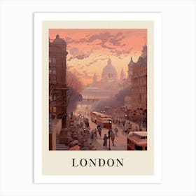 Vintage Travel Poster London Art Print