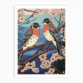 Art Nouveau Birds Poster American Kestrel 4 Art Print