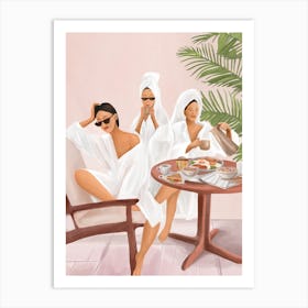 Weekend Morning with Friends Art Print