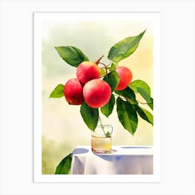 Lychee Italian Watercolour fruit Art Print