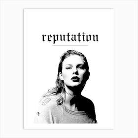 Reputation taylor swift album titles Art Print