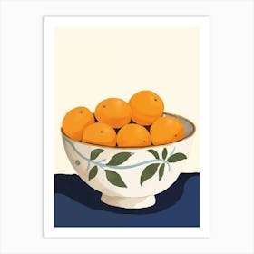 Oranges In A Bowl 3 Art Print