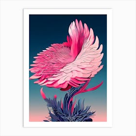 Pink Flamingo Art Print