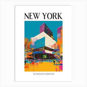 The Museum Of Modern Art New York Colourful Silkscreen Illustration 3 Poster Art Print