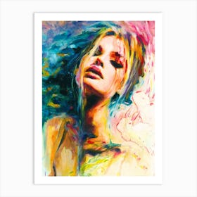 Woman'S Face 2 Art Print