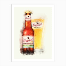 Leinenkugel Amber Light Art Print