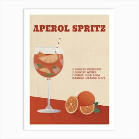 Aperol Spritz Print Art Print