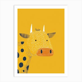 Yellow Cow 3 Art Print