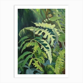 Fragrant Fern Cézanne Style Art Print